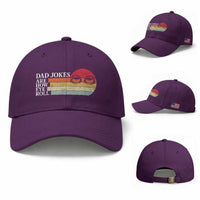 Dad Jokes are How Eye Roll Baseball Cap Funny Father's Day Gift