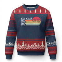 Dad Jokes are How Eye Roll Ugly Christmas Sweater Funny Father's Day Gift