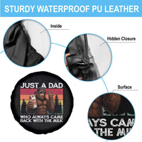 Just a Dad Who Always Came Back with The Milk Spare Tire Cover Funny Father's Day Gift