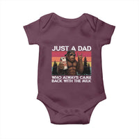 Just a Dad Who Always Came Back with The Milk Baby Onesie Funny Father's Day Gift