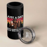 Just a Dad Who Always Came Back with The Milk 4 in 1 Can Cooler Tumbler Funny Father's Day Gift
