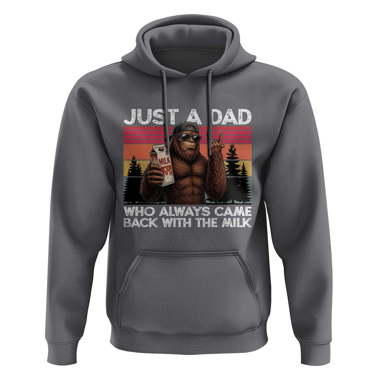 Just a Dad Who Always Came Back with The Milk Hoodie Funny Father's Day Gift