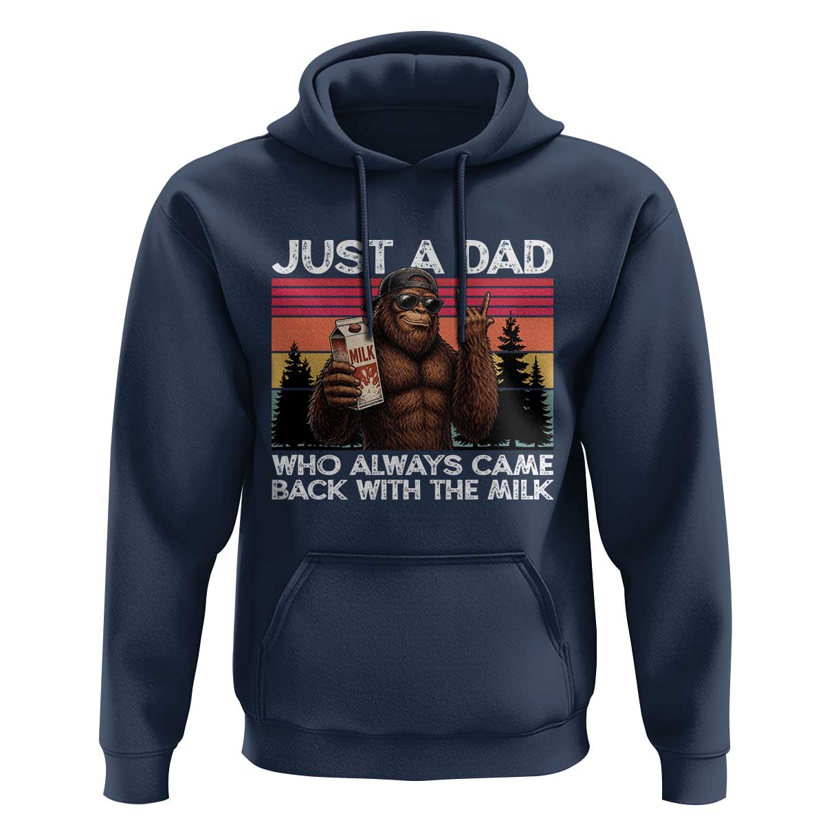 Just a Dad Who Always Came Back with The Milk Hoodie Funny Father's Day Gift