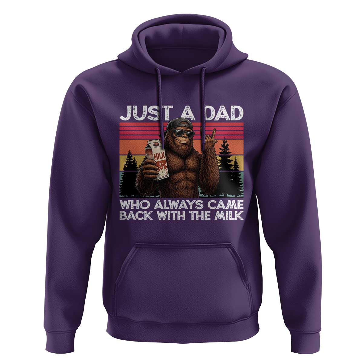 Just a Dad Who Always Came Back with The Milk Hoodie Funny Father's Day Gift