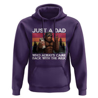 Just a Dad Who Always Came Back with The Milk Hoodie Funny Father's Day Gift