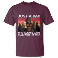 Just a Dad Who Always Came Back with The Milk T Shirt Funny Father's Day Gift