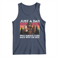 Just a Dad Who Always Came Back with The Milk Tank Top Funny Father's Day Gift