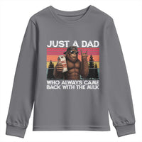 Just a Dad Who Always Came Back with The Milk Youth Sweatshirt Funny Father's Day Gift