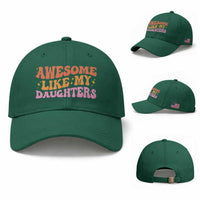 Awesome Like My Daughter Baseball Cap Funny Mom Dad Mother's Day Father's Day