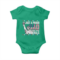 Just A Proud Dad that Didn't Raise Liberals Baby Onesie Funny Dad Man Saying