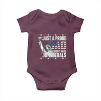 Just A Proud Dad that Didn't Raise Liberals Baby Onesie Funny Dad Man Saying
