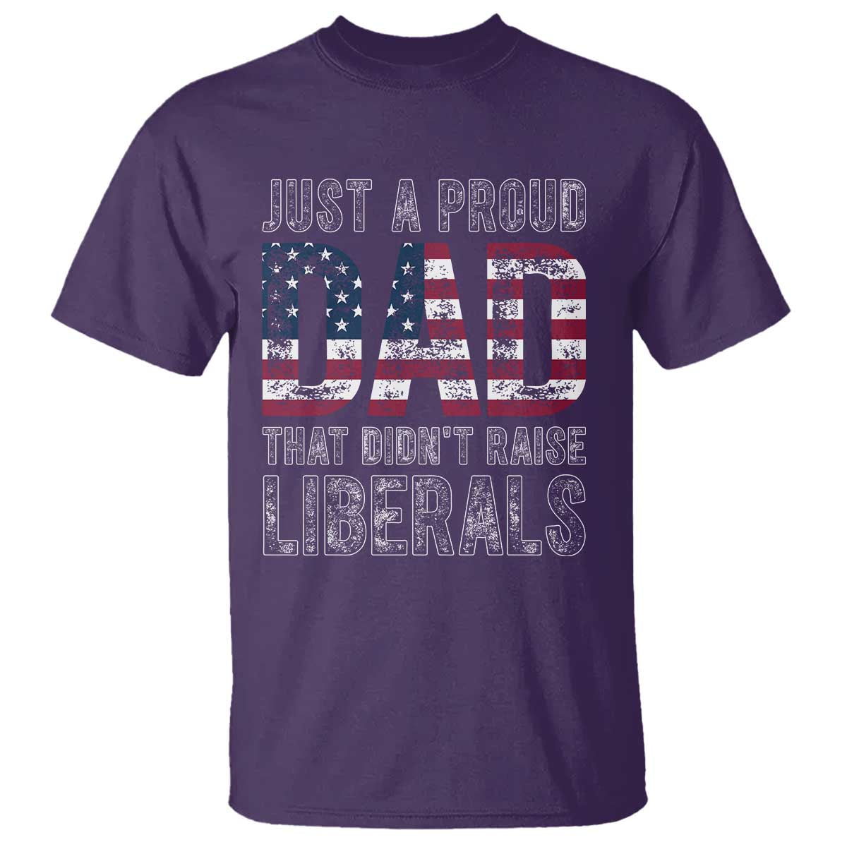 Just A Proud Dad that Didn't Raise Liberals T Shirt Funny Father's Day 4th of July