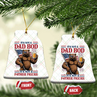 It's Not A Dad BOD It's A Father Figure Ceramic Ornament Dad Bear Drinking Beer 4th of July