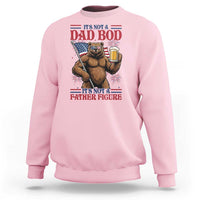 It's Not A Dad BOD It's A Father Figure Sweatshirt Dad Bear Drinking Beer 4th of July