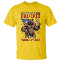 It's Not A Dad BOD It's A Father Figure T Shirt Dad Bear Drinking Beer 4th of July