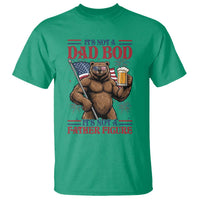 It's Not A Dad BOD It's A Father Figure T Shirt Dad Bear Drinking Beer 4th of July