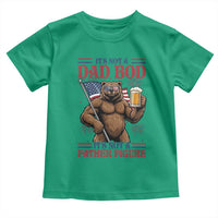 It's Not A Dad BOD It's A Father Figure Toddler T Shirt Dad Bear Drinking Beer 4th of July