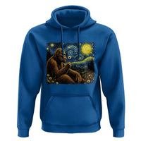 Bigfoot Blowing Dandelion Starry Night Hoodie Cryptid Mythical Creature National Park Monster Gift