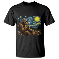 Bigfoot Blowing Dandelion Starry Night T Shirt Cryptid Mythical Creature National Park Monster Gift