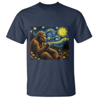 Bigfoot Blowing Dandelion Starry Night T Shirt Cryptid Mythical Creature National Park Monster Gift