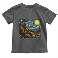Bigfoot Blowing Dandelion Starry Night Toddler T Shirt Cryptid Mythical Creature National Park Monster Gift