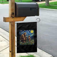 Bigfoot Blowing Dandelion Starry Night Garden Flag Sasquatch Dad Fathers Day Father Son Matching