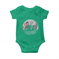 Bigfoot Loch Ness Monster 4th of July Baby Onesie Funny Cryptid Moon Night