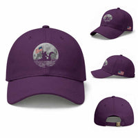 Bigfoot Loch Ness Monster 4th of July Baseball Cap Funny Cryptid Moon Night