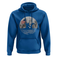 Bigfoot Loch Ness Monster 4th of July Hoodie Funny Cryptid Moon Night