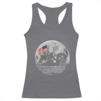 Bigfoot Loch Ness Monster 4th of July Racerback Tank Top Funny Cryptid Moon Night