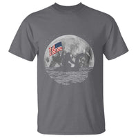 Bigfoot Loch Ness Monster 4th of July T Shirt Funny Cryptid Moon Night