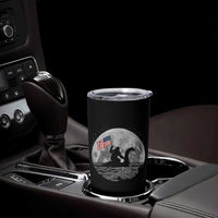 Bigfoot Loch Ness Monster 4th of July Tumbler Cup Funny Cryptid Moon Night