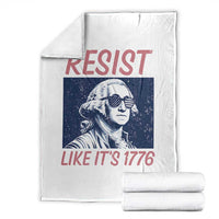 Resist Like its 1776 Throw Blanket America 4th of July 250 Years Freedom
