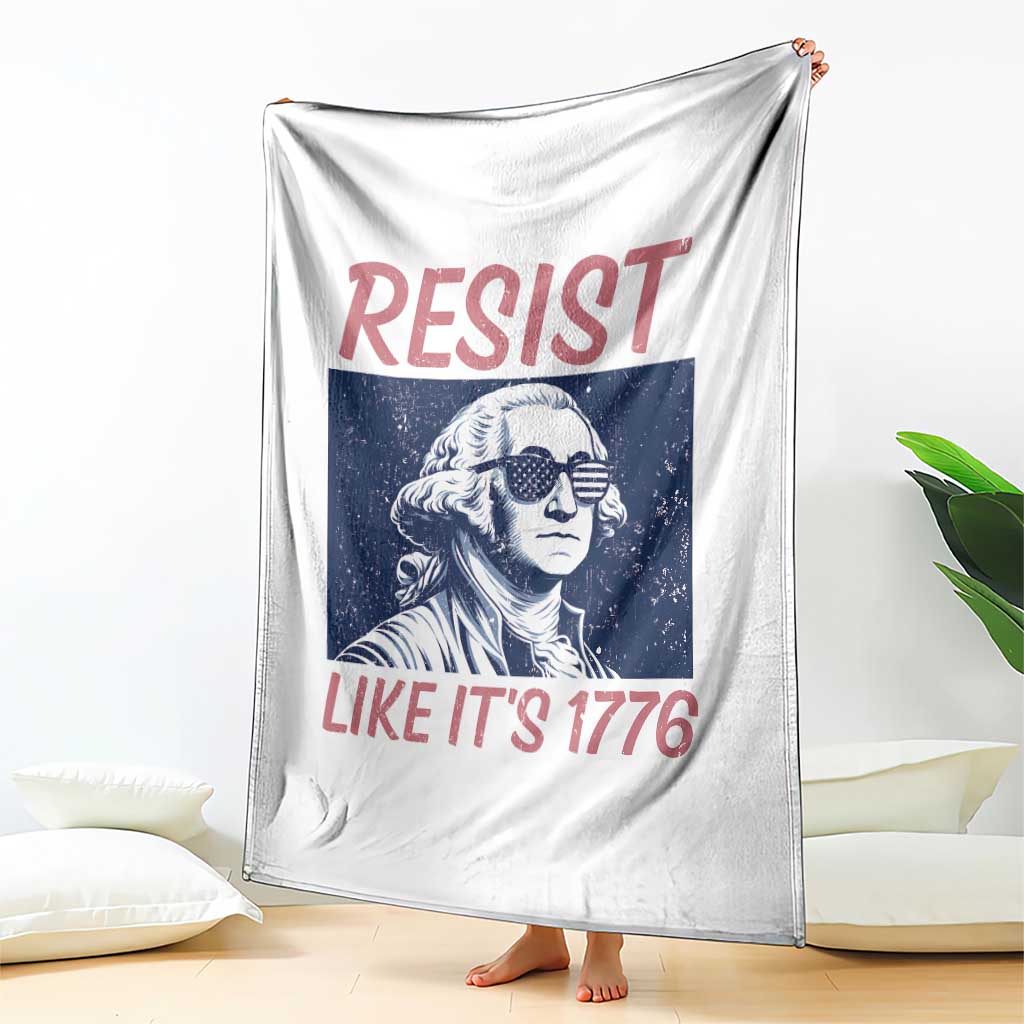 Resist Like its 1776 Throw Blanket America 4th of July 250 Years Freedom