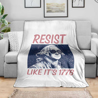 Resist Like its 1776 Throw Blanket America 4th of July 250 Years Freedom