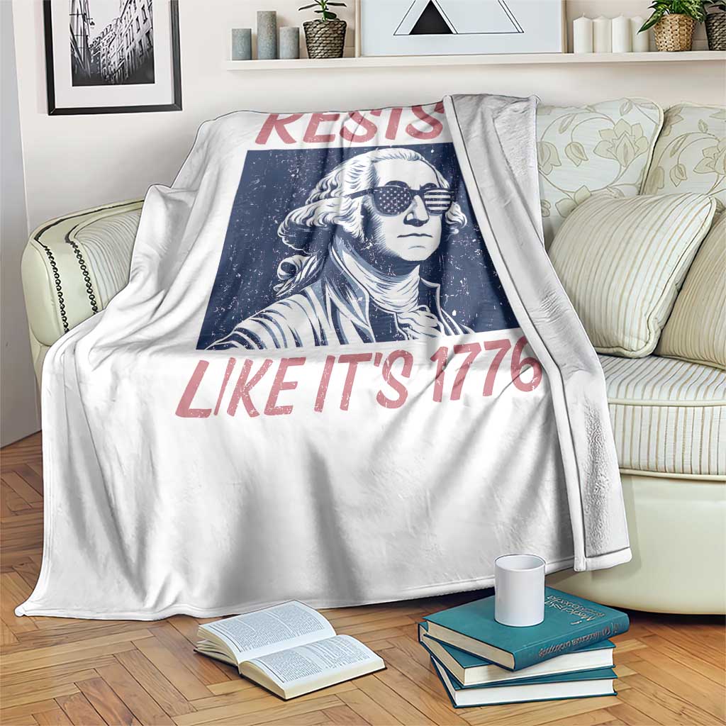 Resist Like its 1776 Throw Blanket America 4th of July 250 Years Freedom