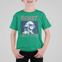 Resist Like its 1776 T Shirt For Kid America 4th of July 250 Years Freedom