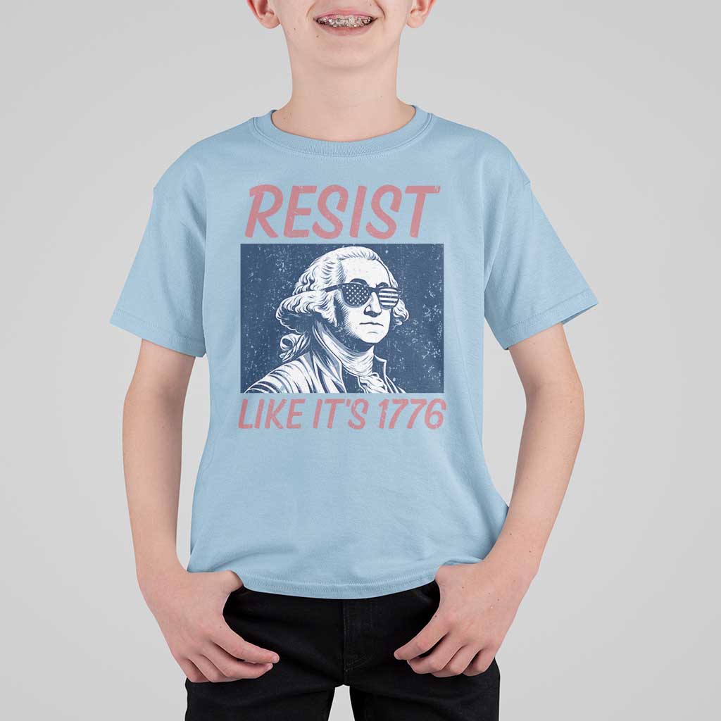 Resist Like its 1776 T Shirt For Kid America 4th of July 250 Years Freedom