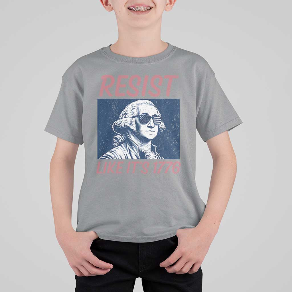 Resist Like its 1776 T Shirt For Kid America 4th of July 250 Years Freedom
