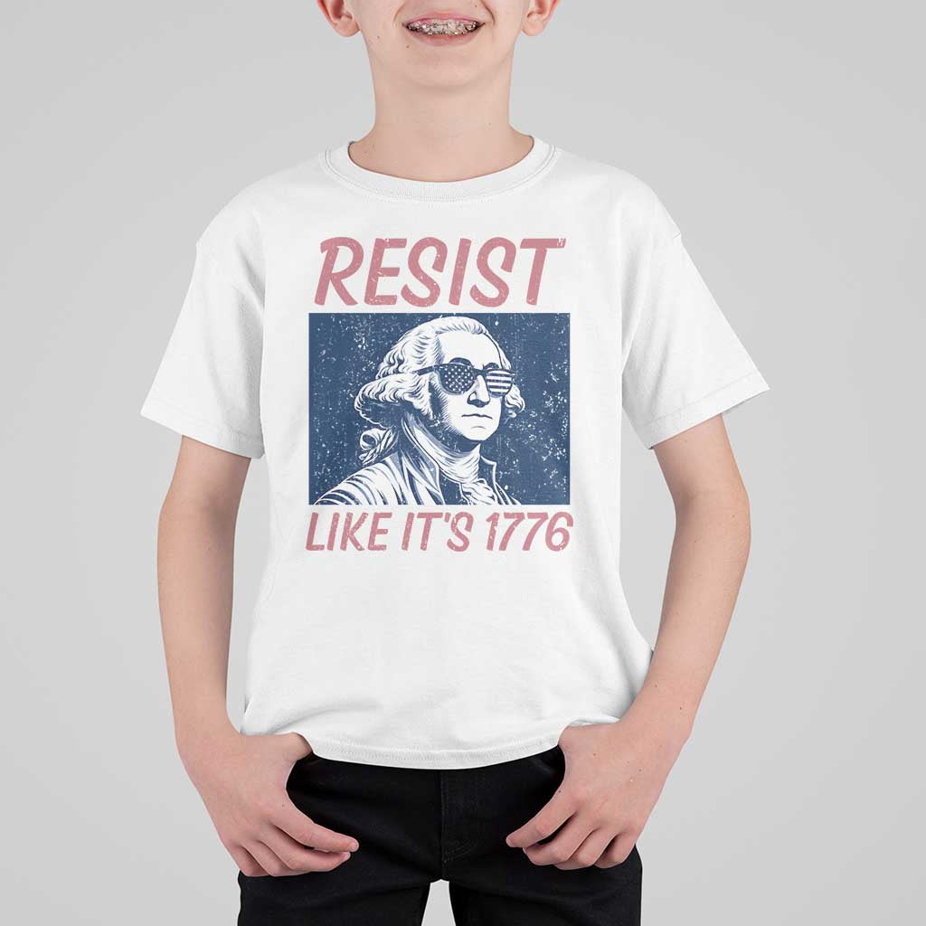Resist Like its 1776 T Shirt For Kid America 4th of July 250 Years Freedom