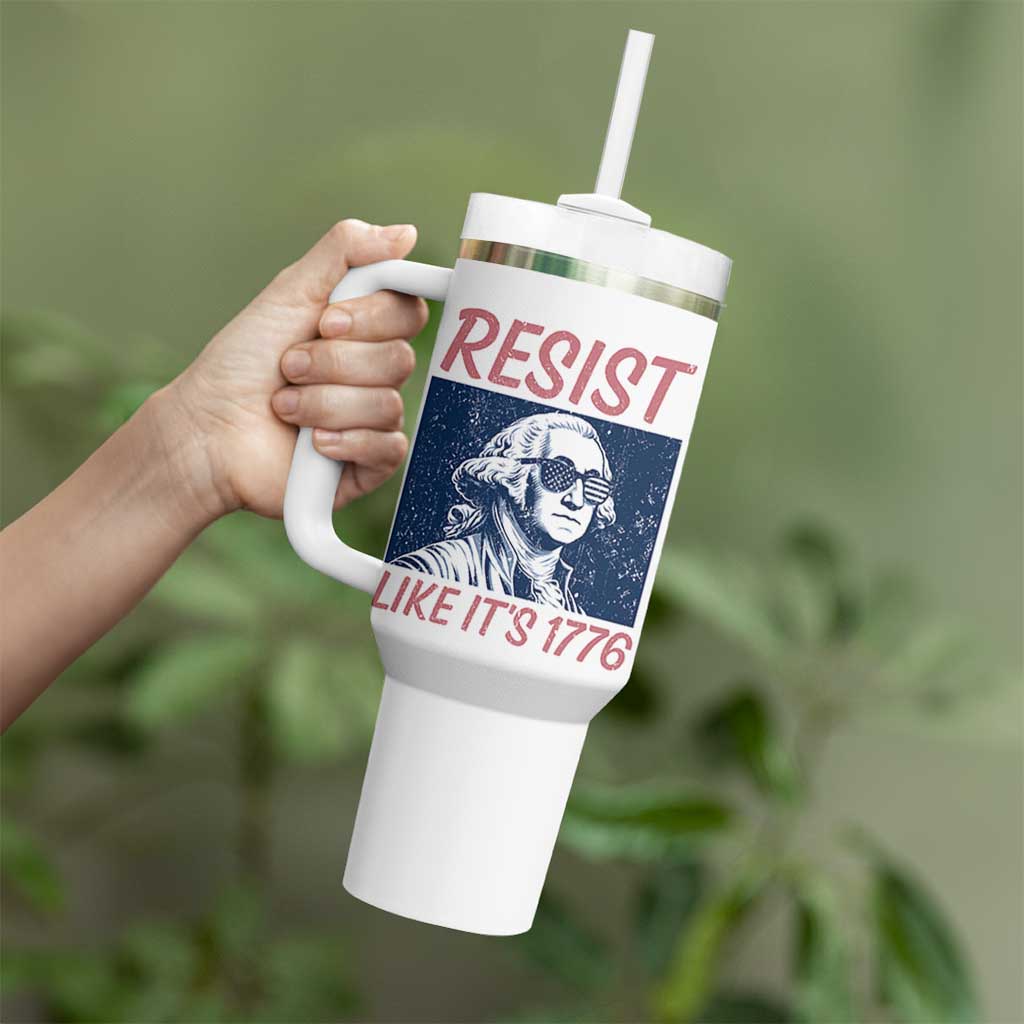 Resist Like its 1776 Tumbler With Handle America 4th of July 250 Years Freedom