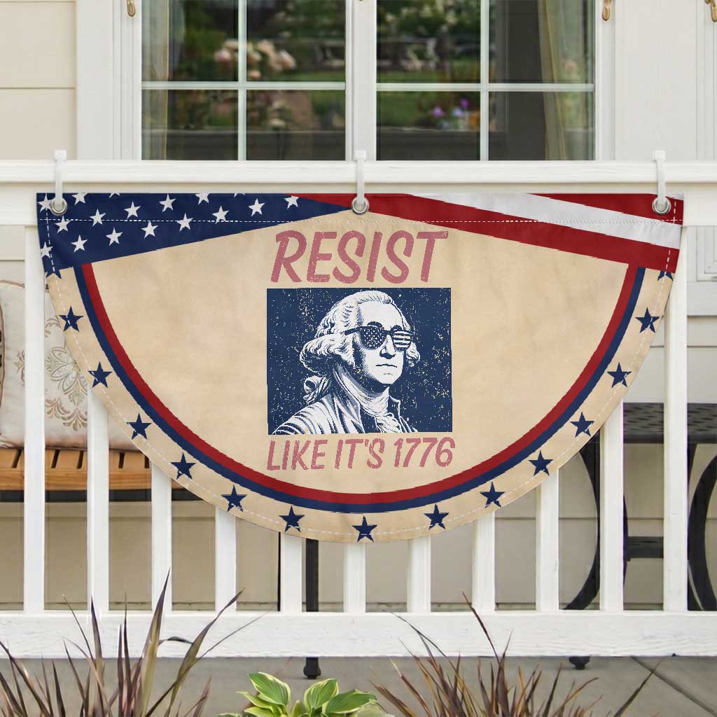 Resist Like its 1776 Patriotic Fan Flag America 4th of July 250 Years Freedom