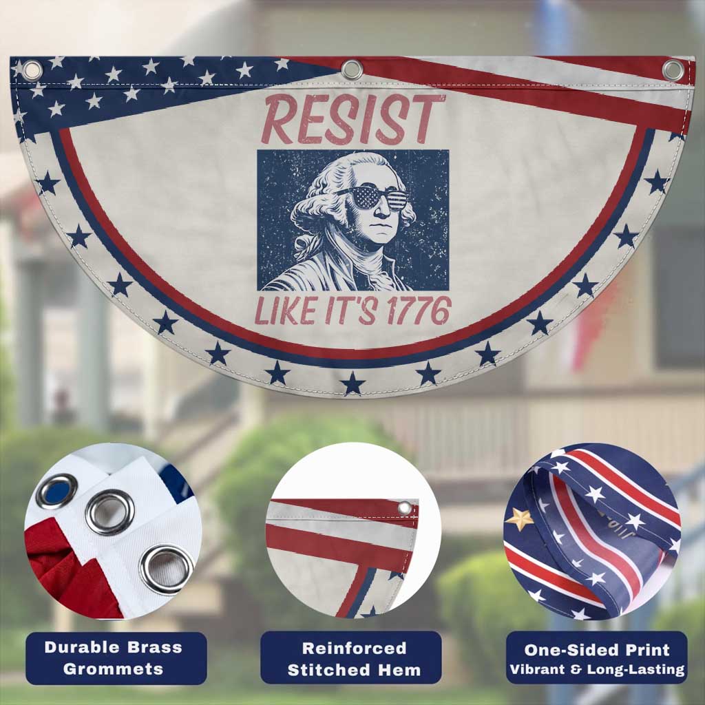 Resist Like its 1776 Patriotic Fan Flag America 4th of July 250 Years Freedom