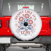 Resist Like its 1776 Spare Tire Cover Vintage Boho Floral Subtle 250th Anniversary