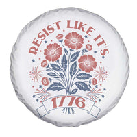 Resist Like its 1776 Spare Tire Cover Vintage Boho Floral Subtle 250th Anniversary