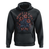 Resist Like its 1776 Hoodie Vintage Boho Floral Subtle 250th Anniversary