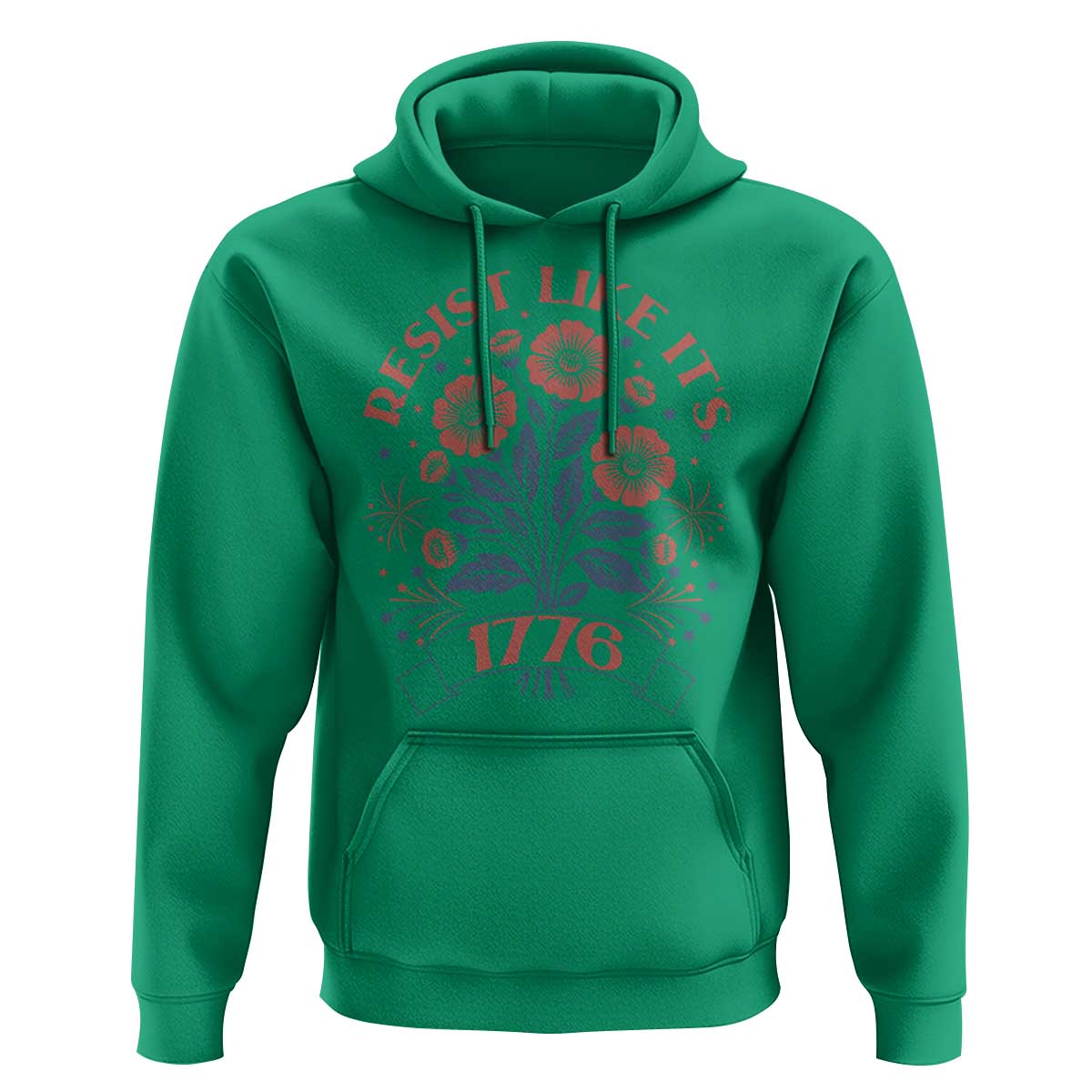 Resist Like its 1776 Hoodie Vintage Boho Floral Subtle 250th Anniversary
