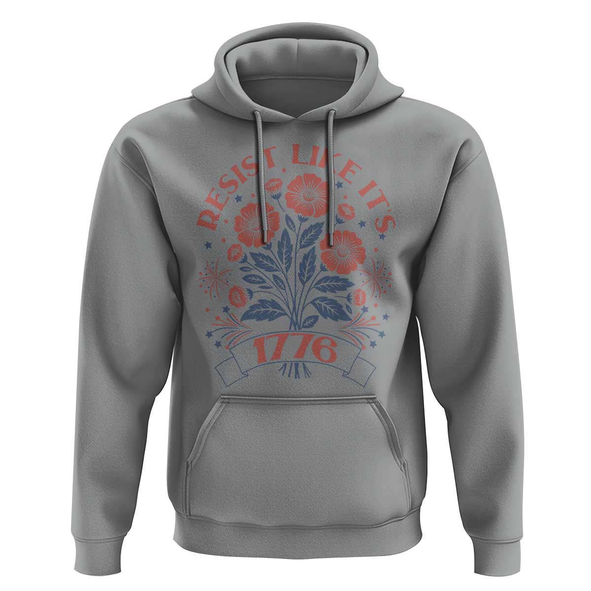 Resist Like its 1776 Hoodie Vintage Boho Floral Subtle 250th Anniversary