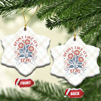 Resist Like its 1776 Ceramic Ornament Vintage Boho Floral Subtle 250th Anniversary