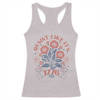 Resist Like its 1776 Racerback Tank Top Vintage Boho Floral Subtle 250th Anniversary